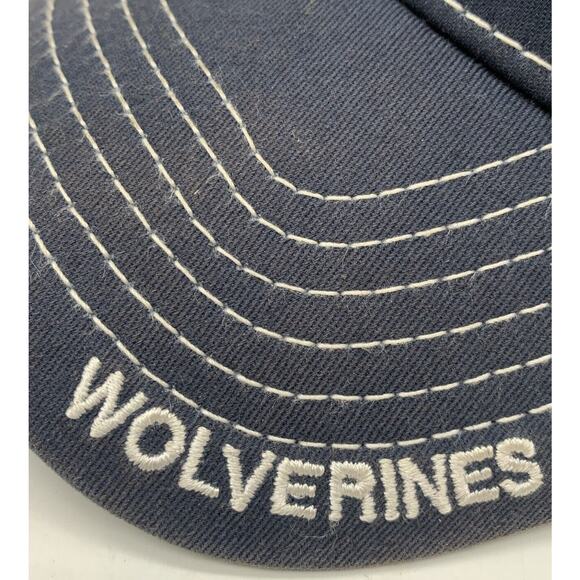 New Era Small Medium True Fitted Michigan Wolverines Cap Hat Navy - Picture 3 of 10